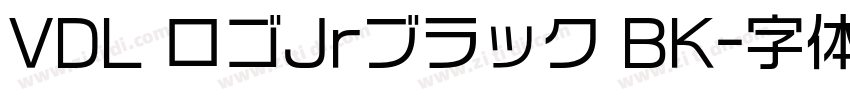 VDL ロゴJrブラック BK字体转换